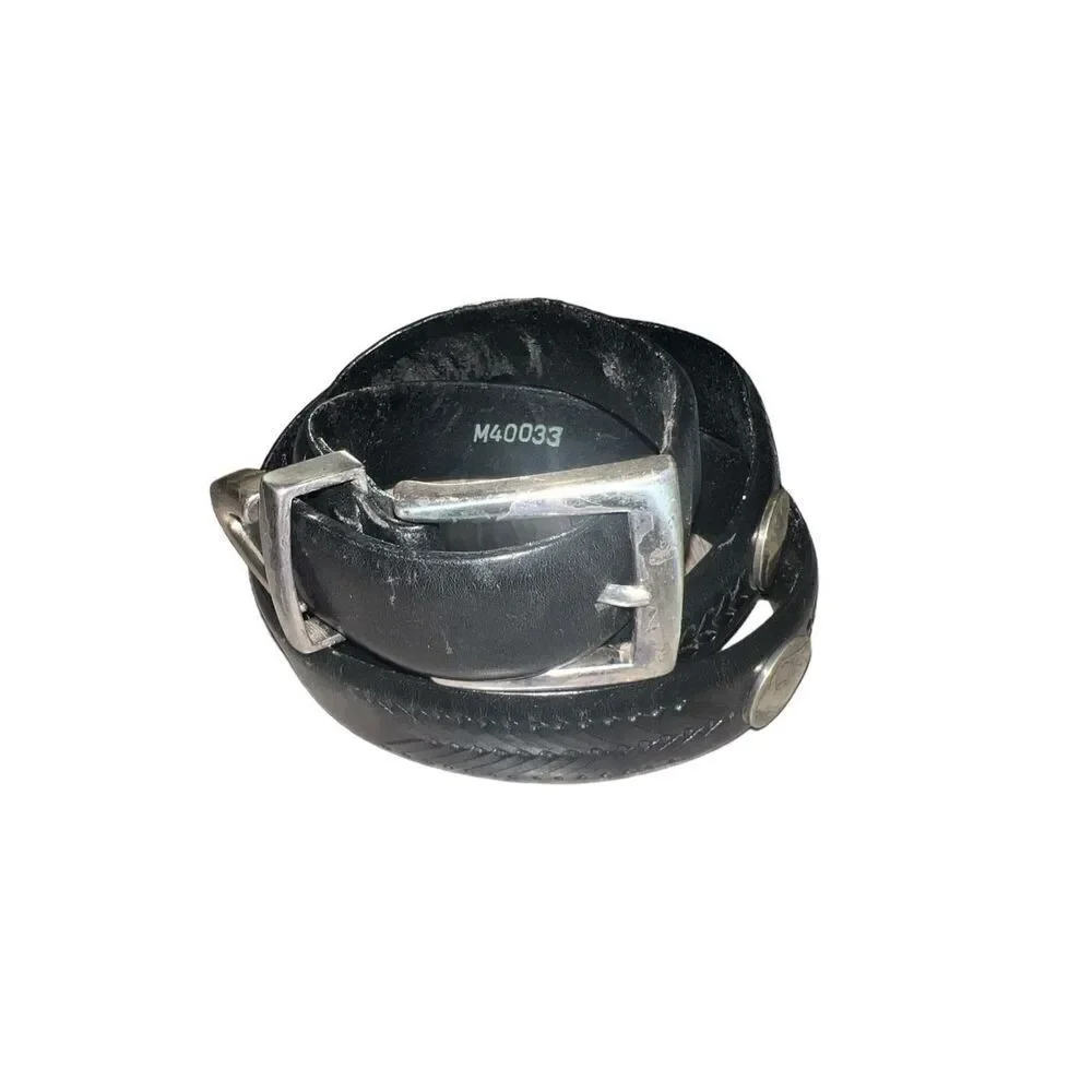✨Brighton Onyx Black Leather Conch Golf Belt✨